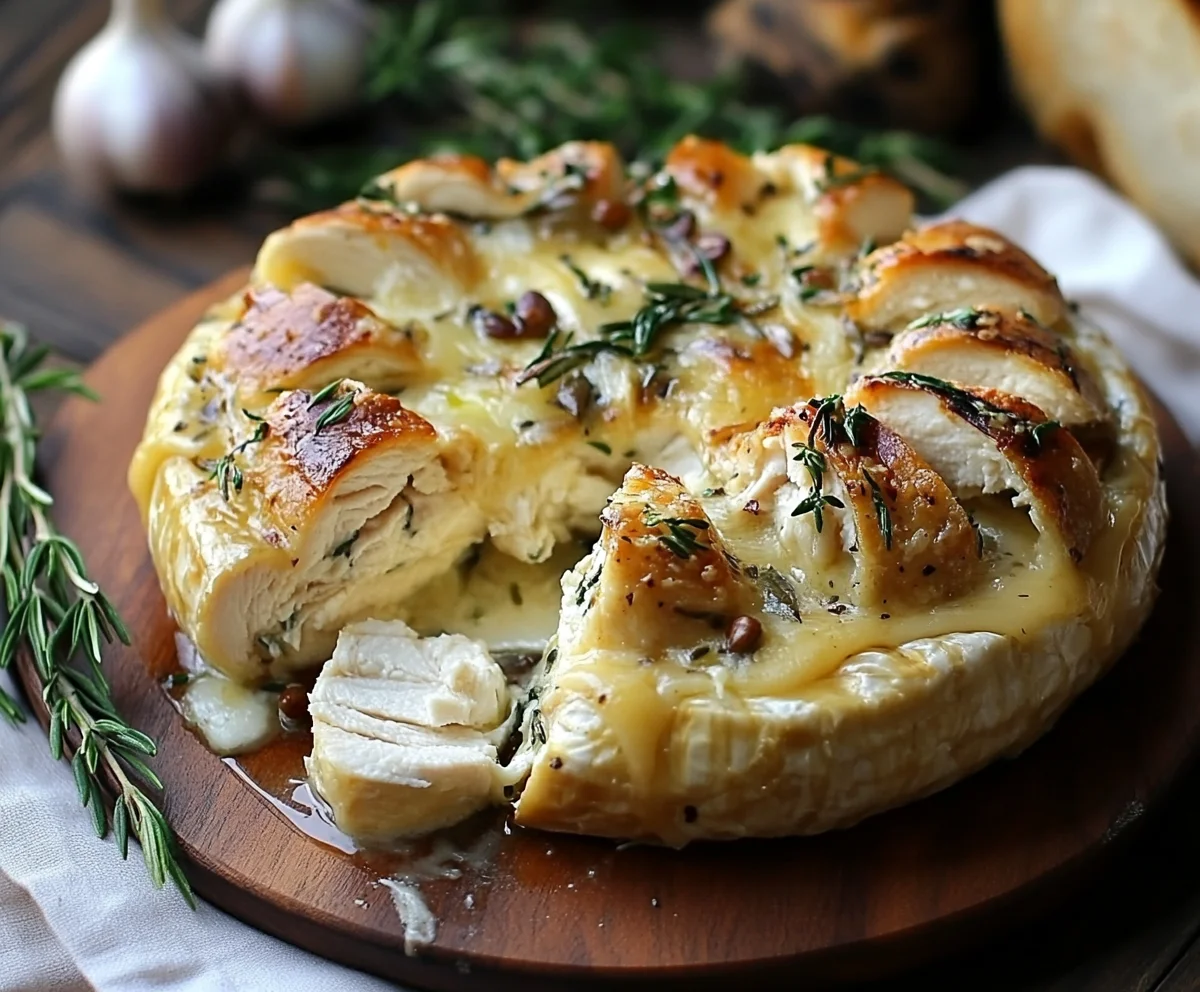 Cream Cheese Chicken Baked Brie Recipe