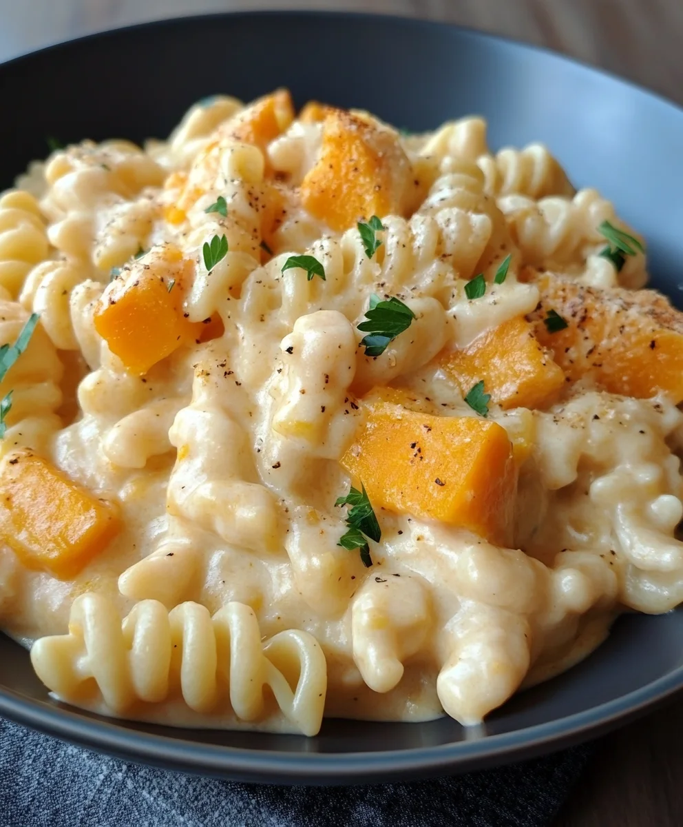 creamy butternut squash pasta