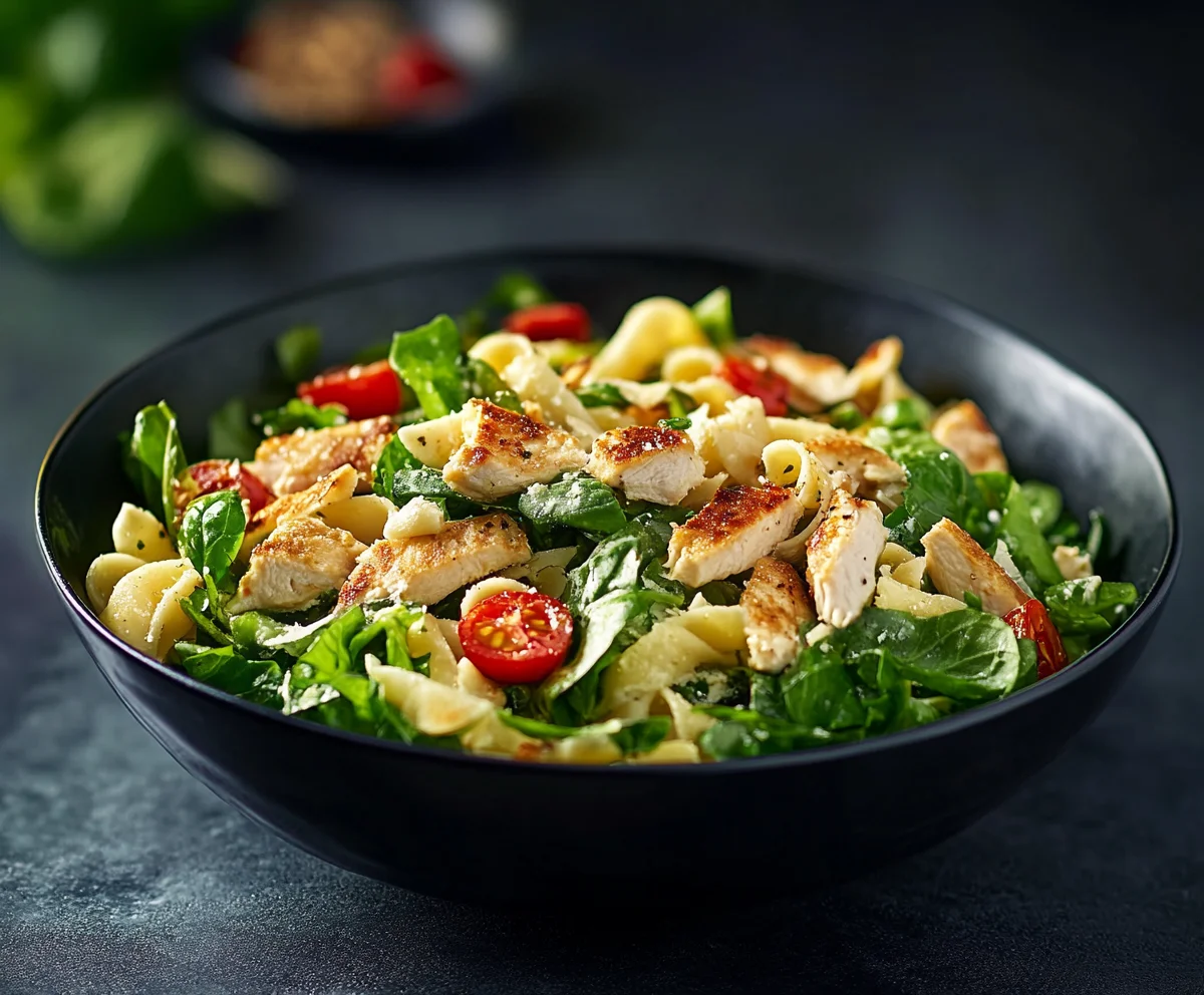 chicken caesar pasta salad