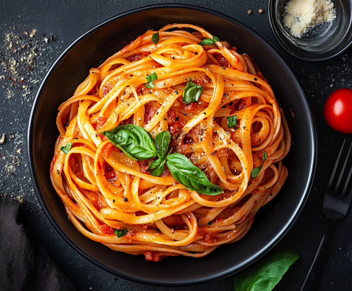 red sauce pasta