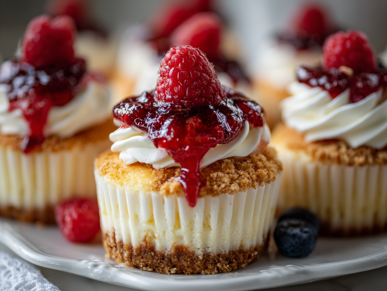 Cheesecake Cupcakes with Cracker Crust Recepie