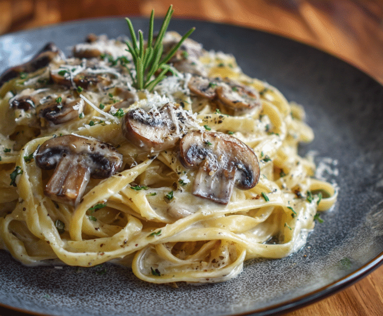 Creamy Mushroom Pasta Recipe