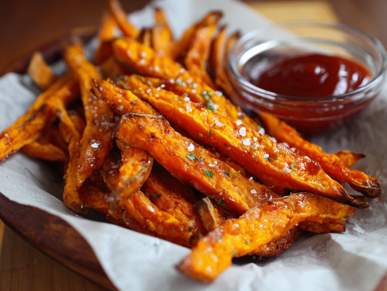 Crispy Oven Baked Sweet Potato Fries recepie