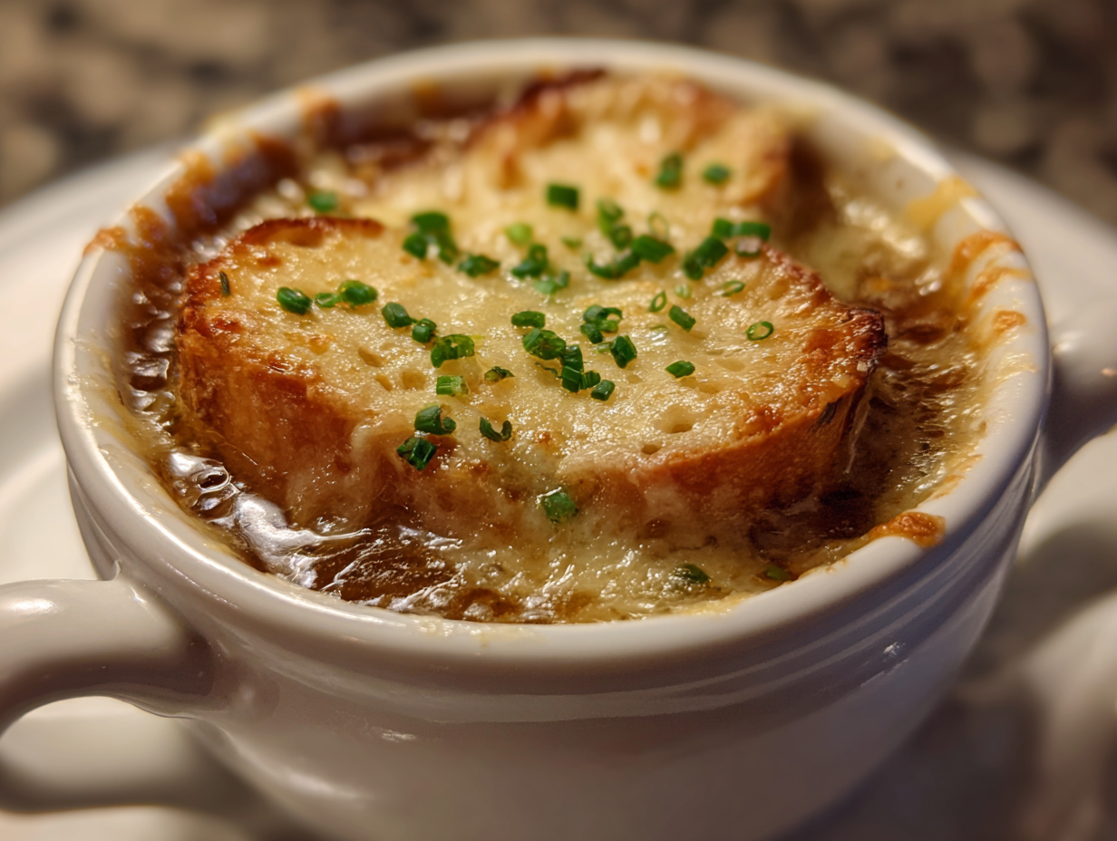 Cheesy French Onion Soup Recepie