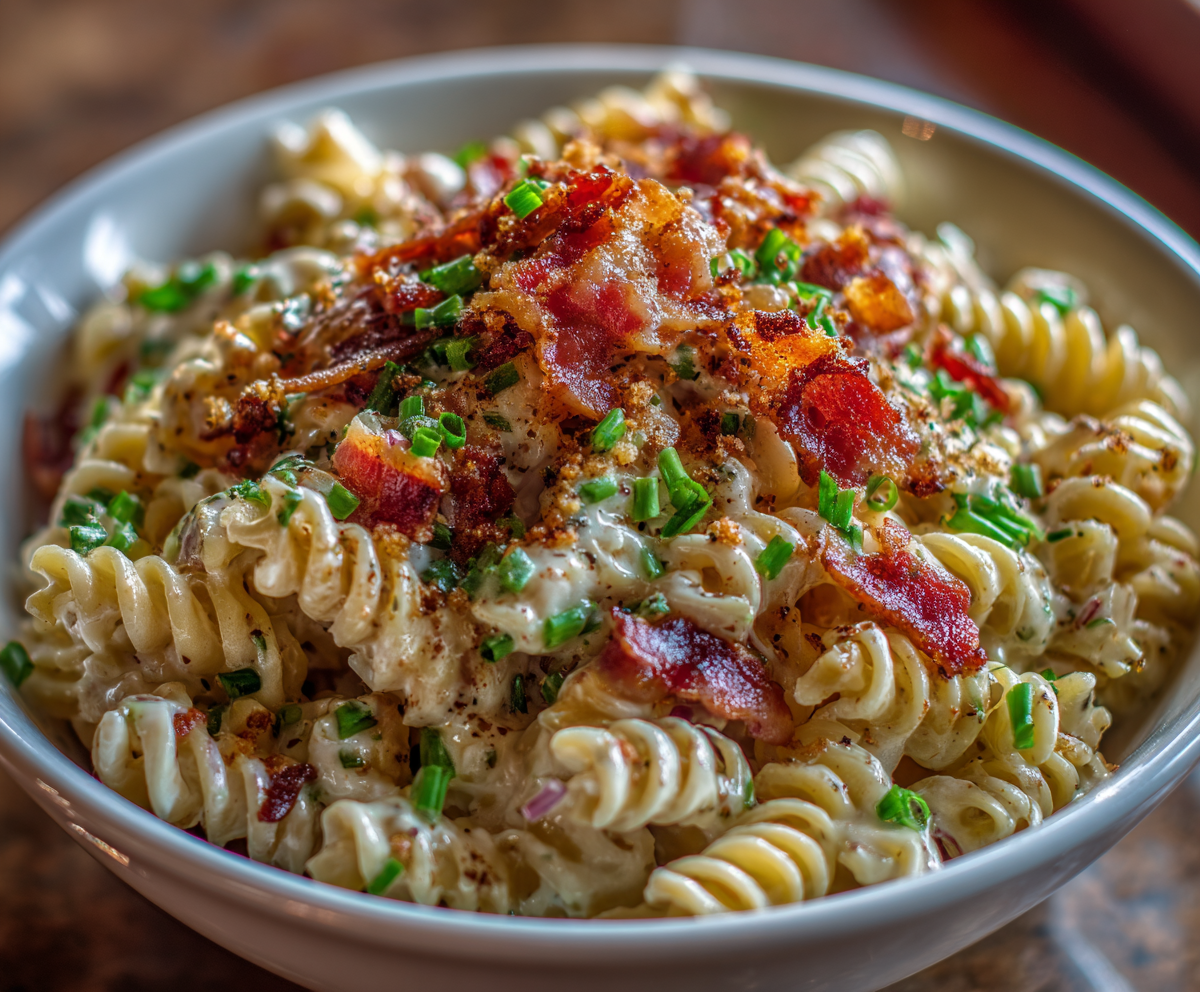 bacon ranch pasta salad