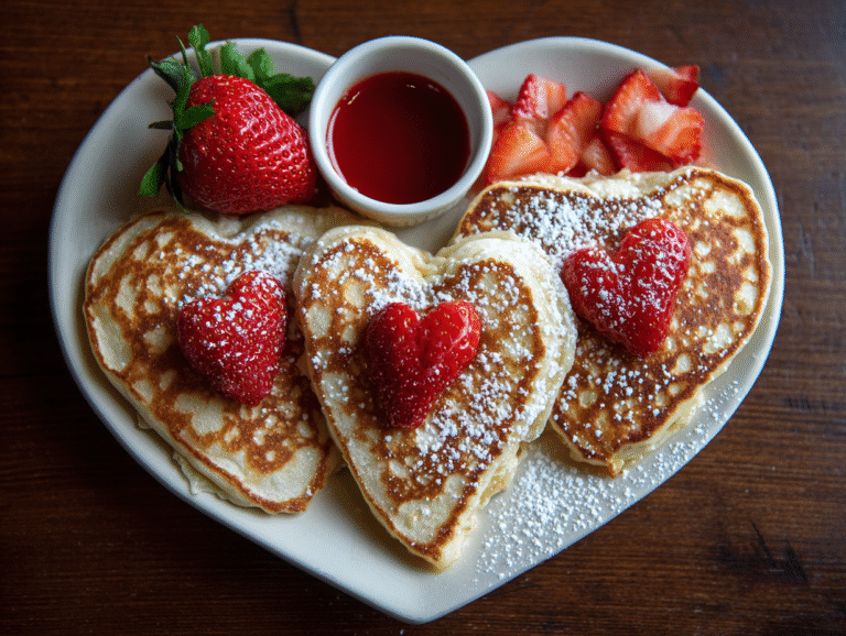 easy heart shaped pancakes