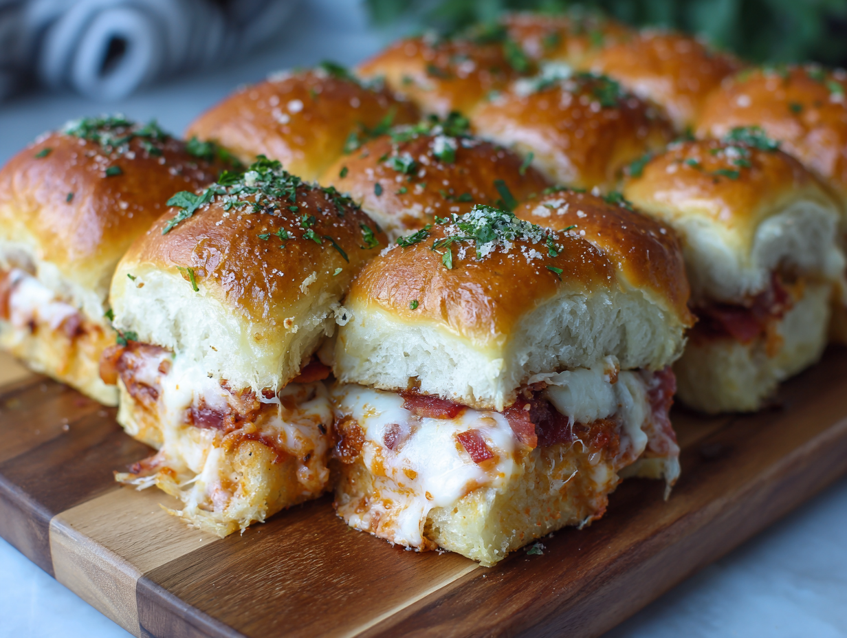 pizza sliders hawaiian rolls