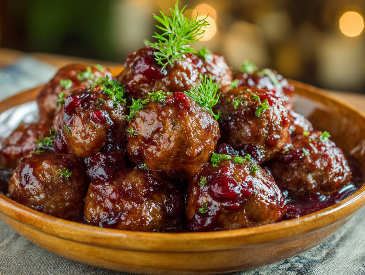 Best Christmas Cranberry Meatballs Recipe