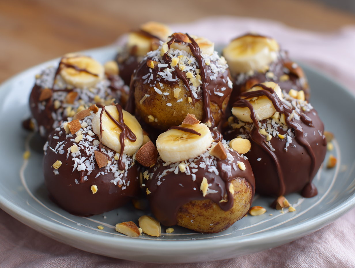 banana chocolate biscuit snack
