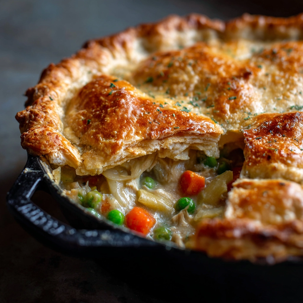 Easy Chicken Pot Pie with Flaky Crust Recipe