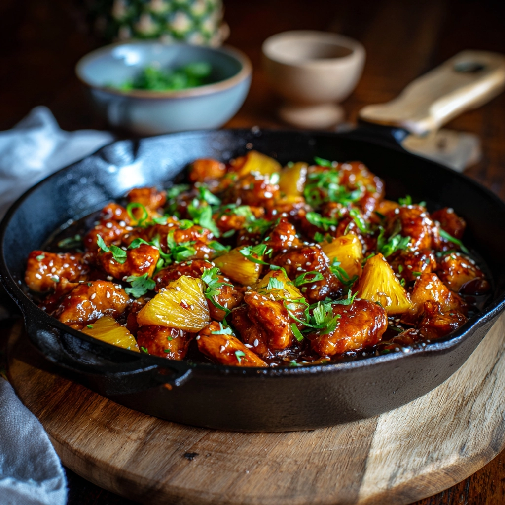 Easy Teriyaki Chicken and Pineapple Skillet Recipe