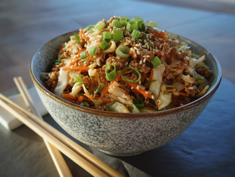 egg roll in a bowl