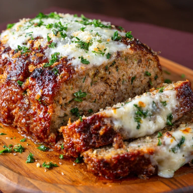 Garlic Parmesan Meatloaf Recipe