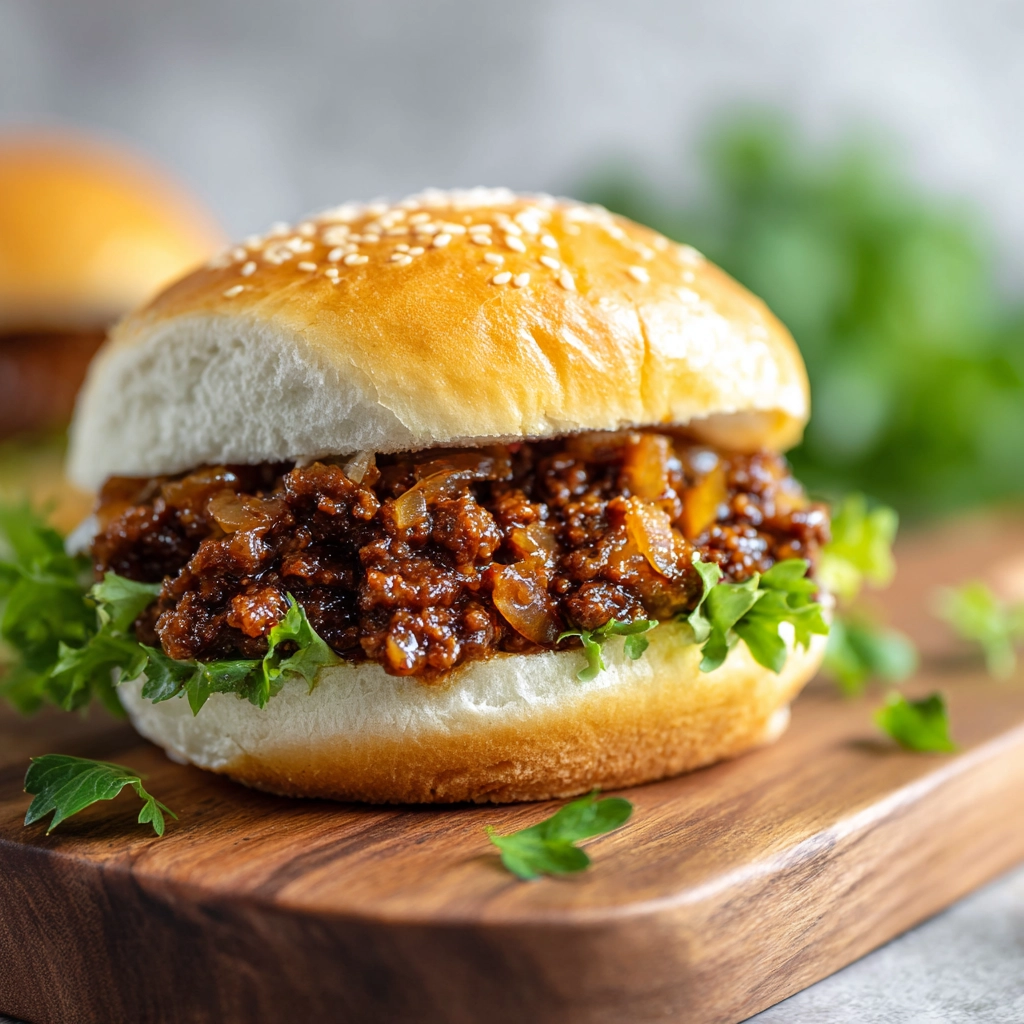 Juicy Beef Sloppy Joes with French Onion Flavor
