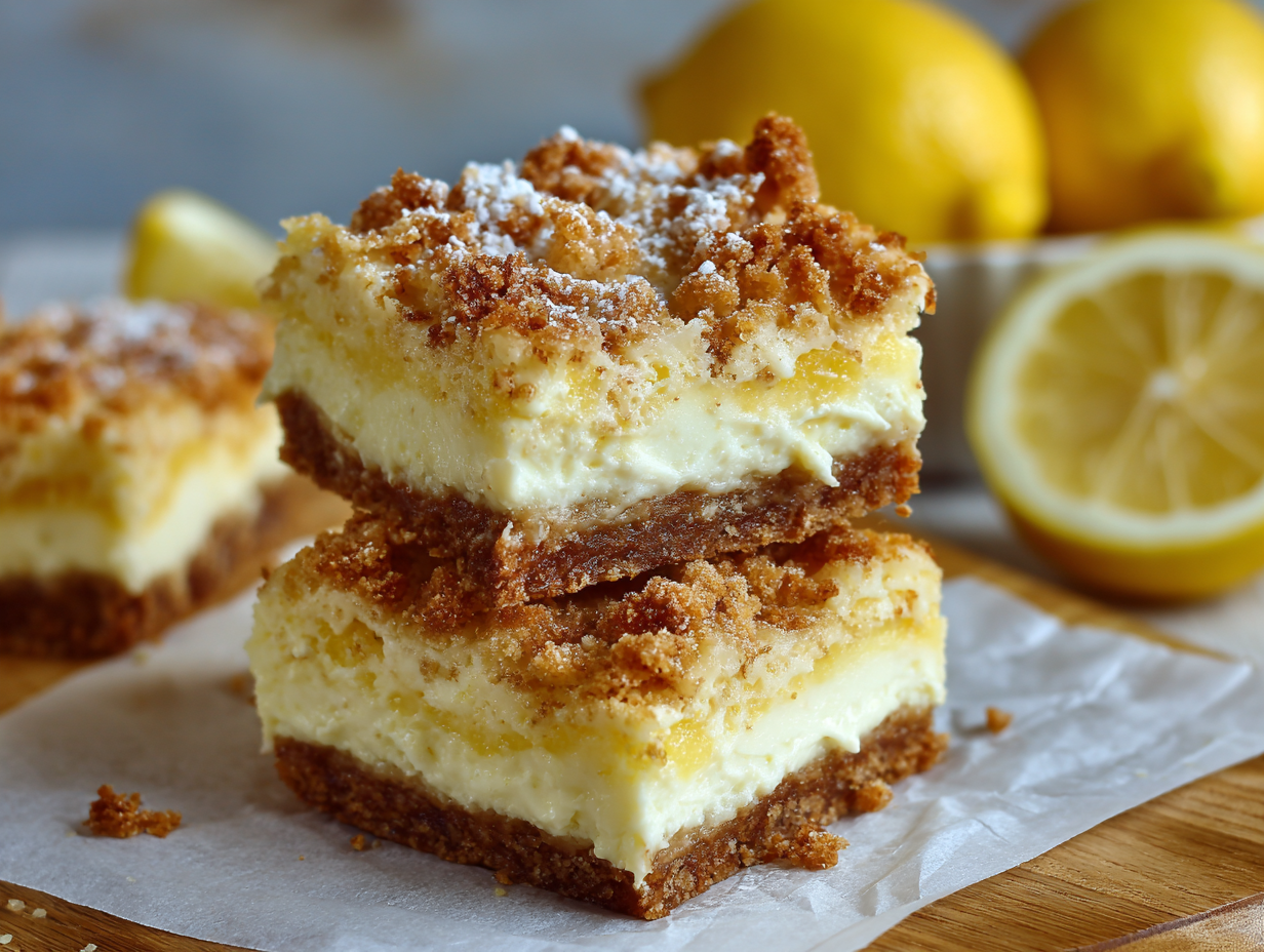 Lemon Cream Cheese Bars Recipe