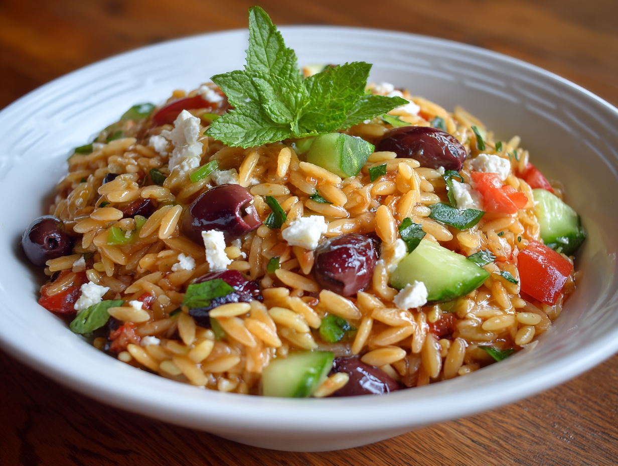 mediterranean orzo salad
