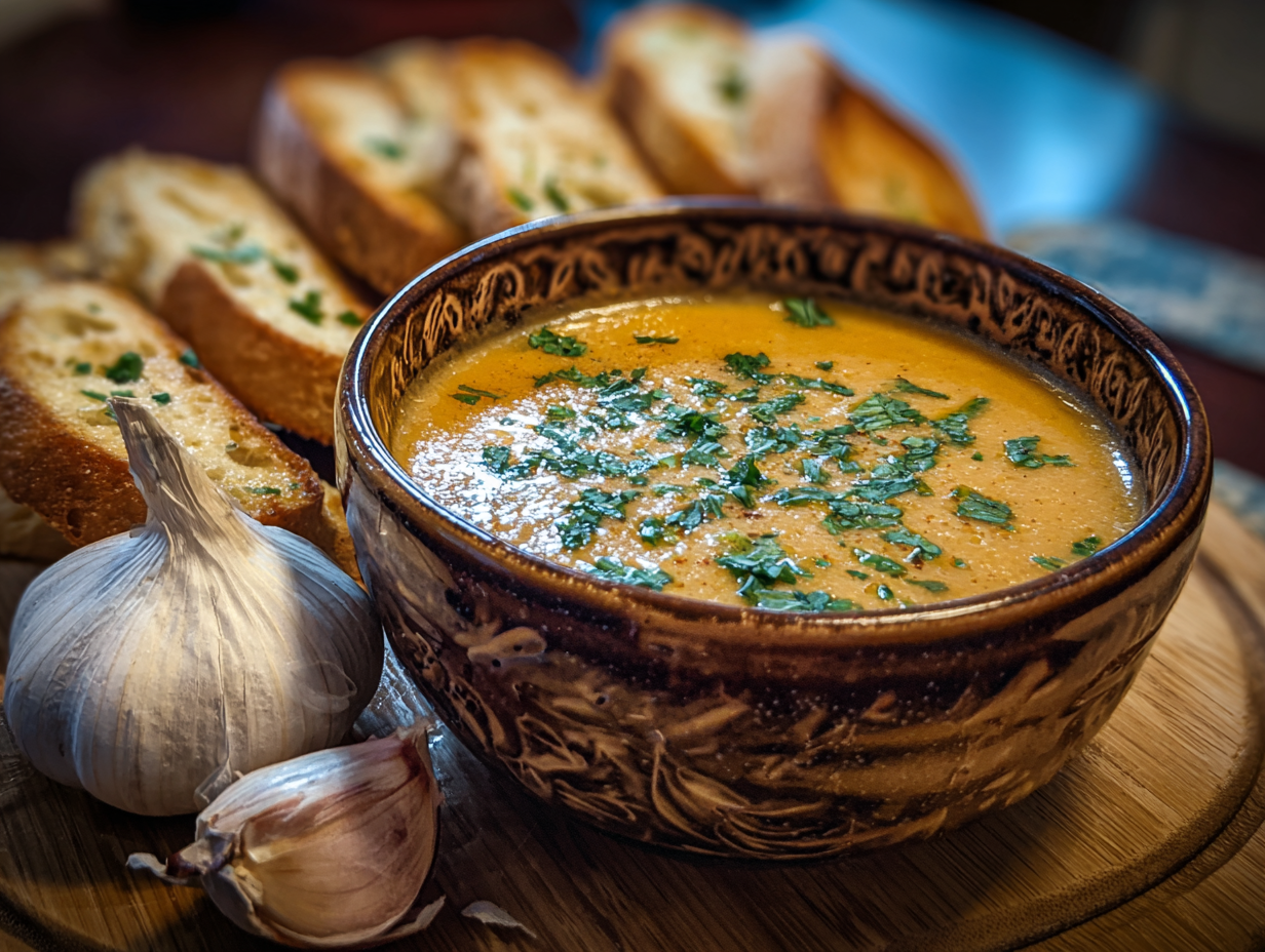 french garlic soup