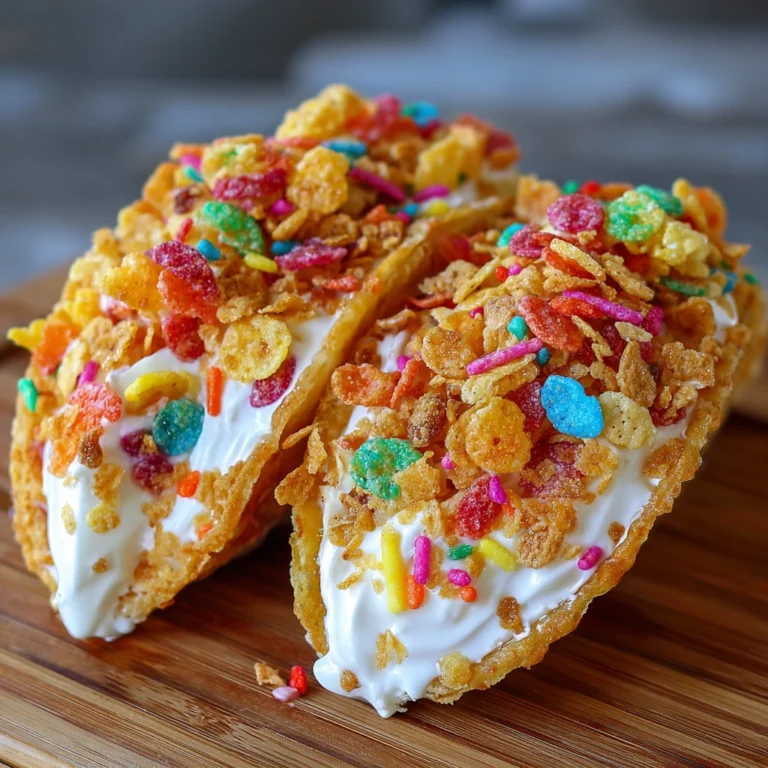 fruity pebbles cheesecake tacos