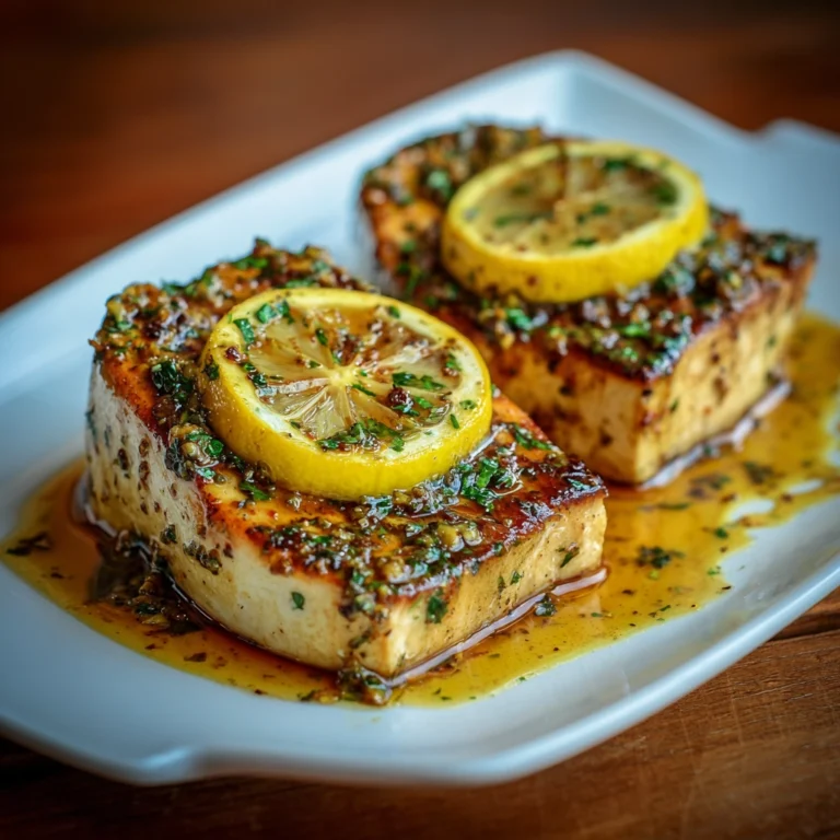 lemon garlic swordfish
