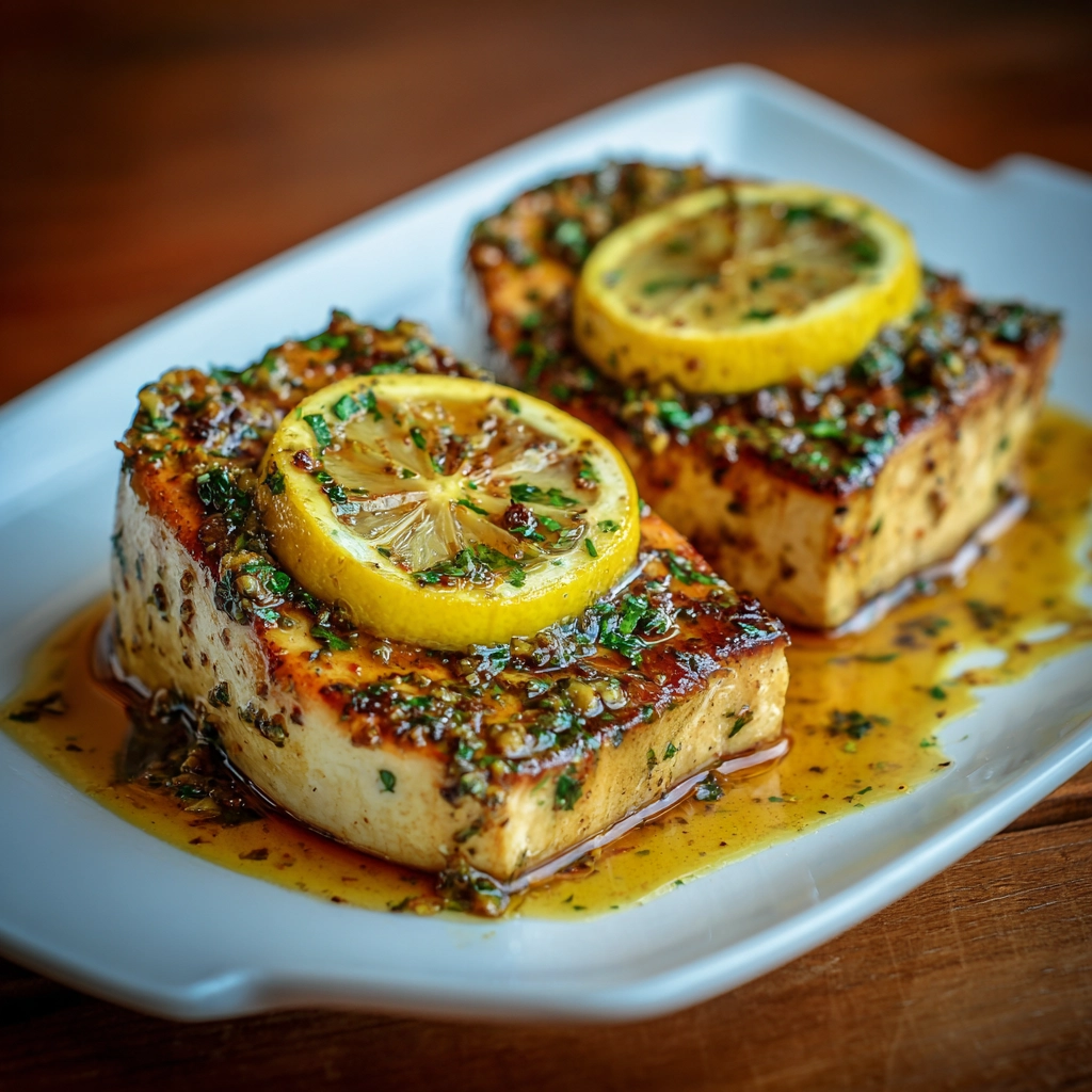lemon garlic swordfish