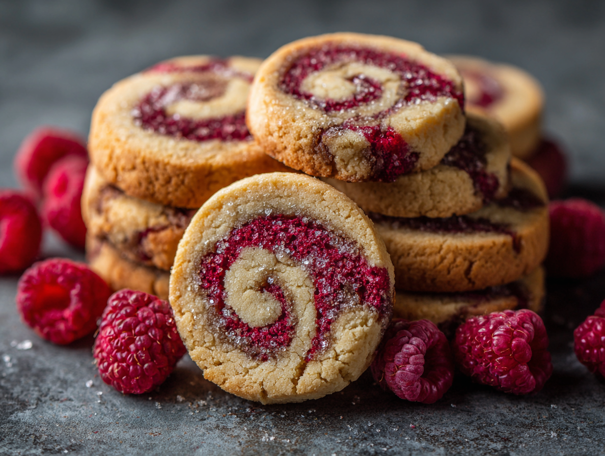 raspberry swirl cookies