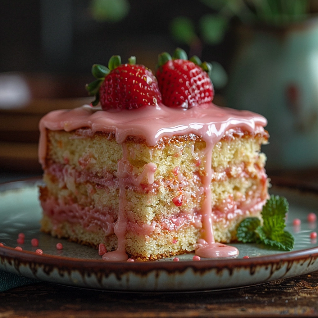 strawberry honybun cake recipe