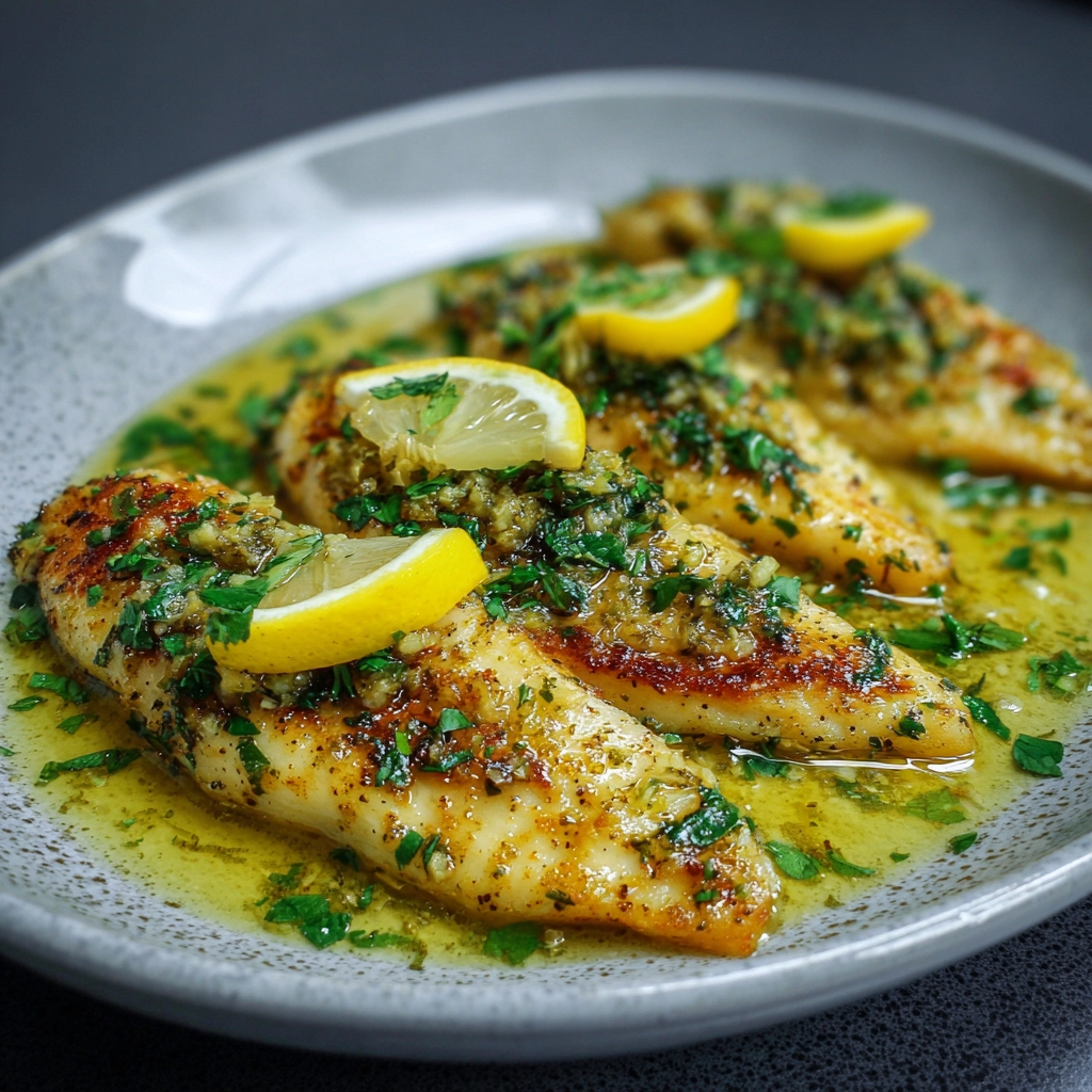 zesty lemon butter fish fillet