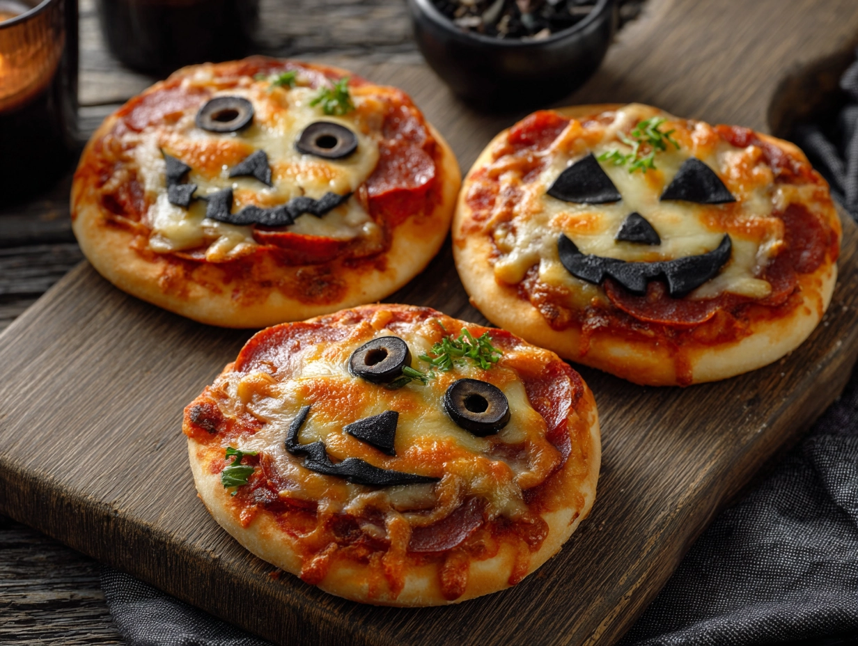 Amazing Halloween Mini Pizzas Recipe