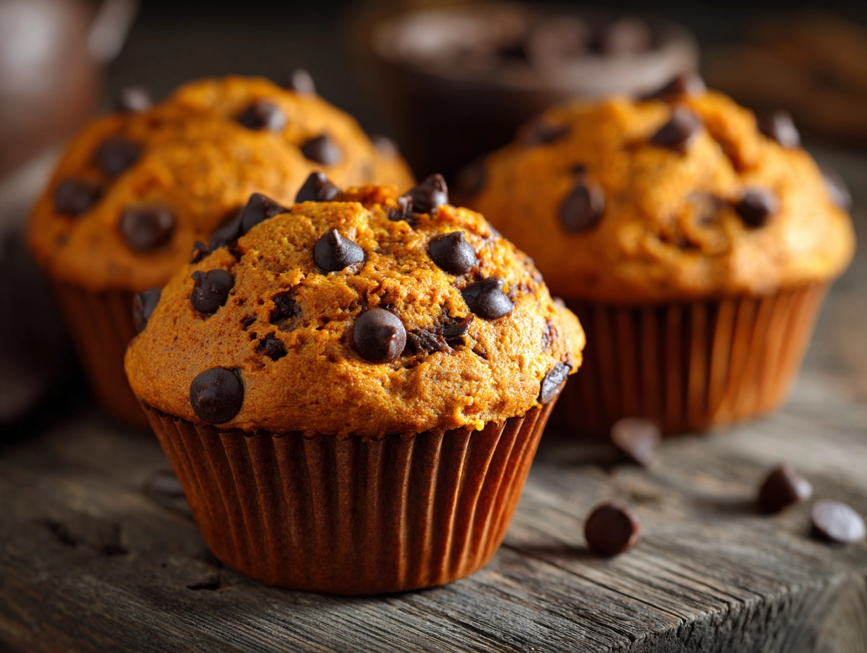 Best Homemade Pumpkin Chocolate Chip Muffins Recipe