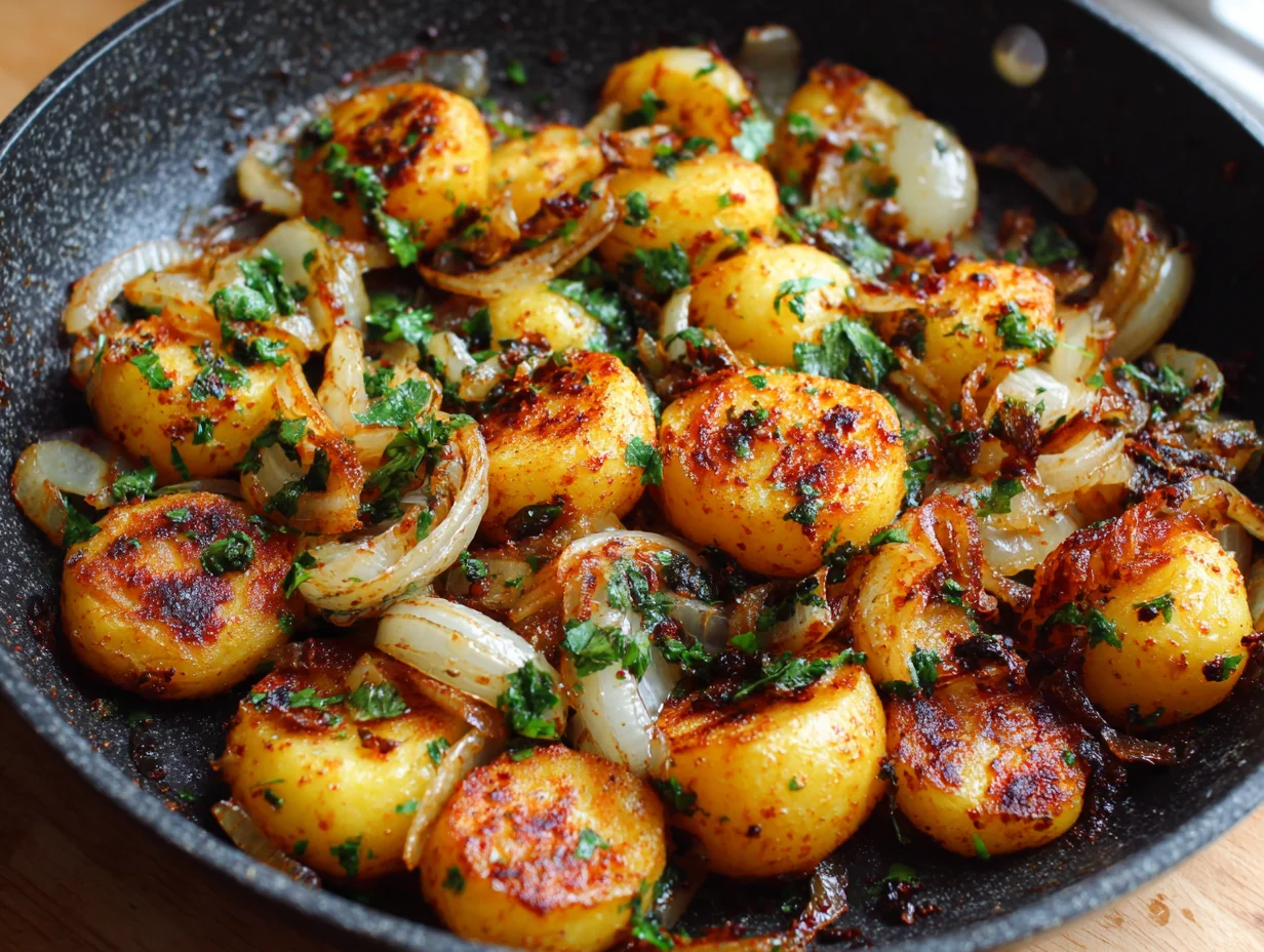 Best Pan Fried Potatoes and Onions