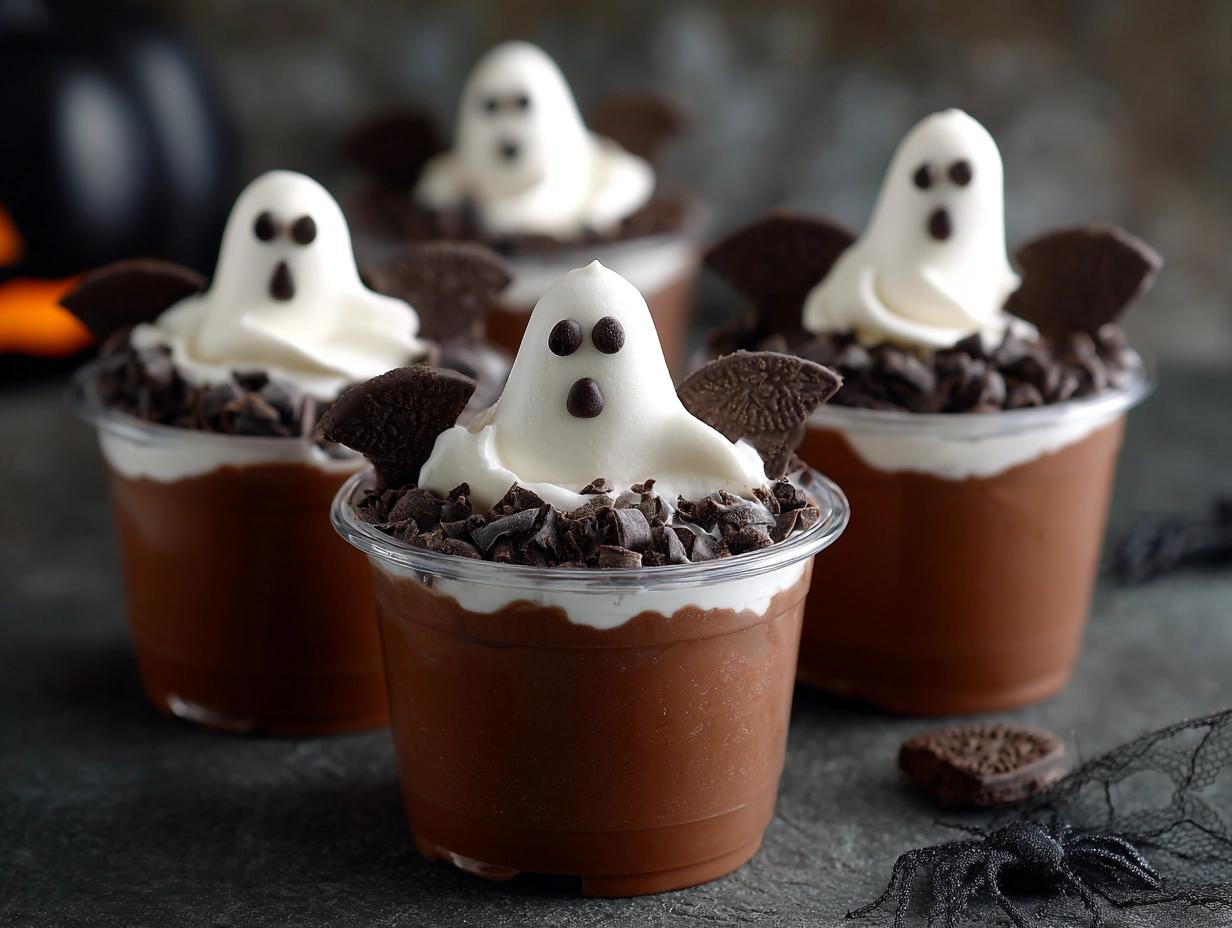 Chocolate Graveyard Pudding Cups