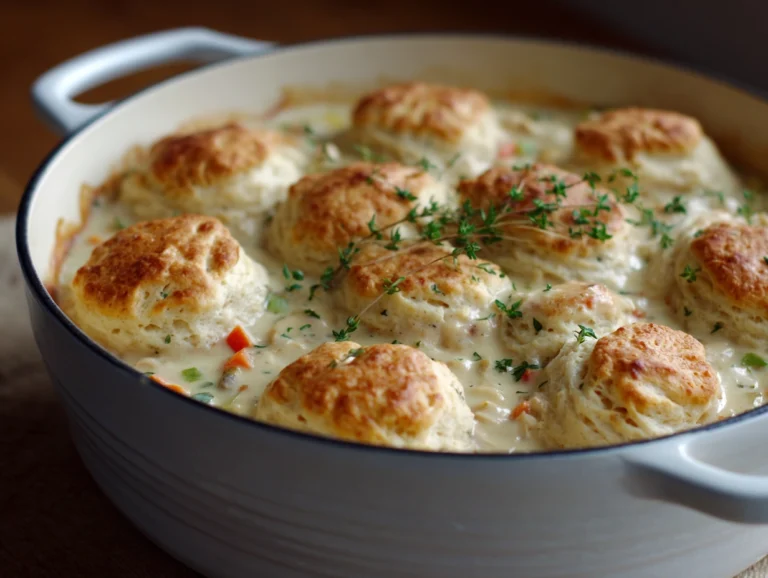 Creamy Chicken and Biscuit Casserole Recipe