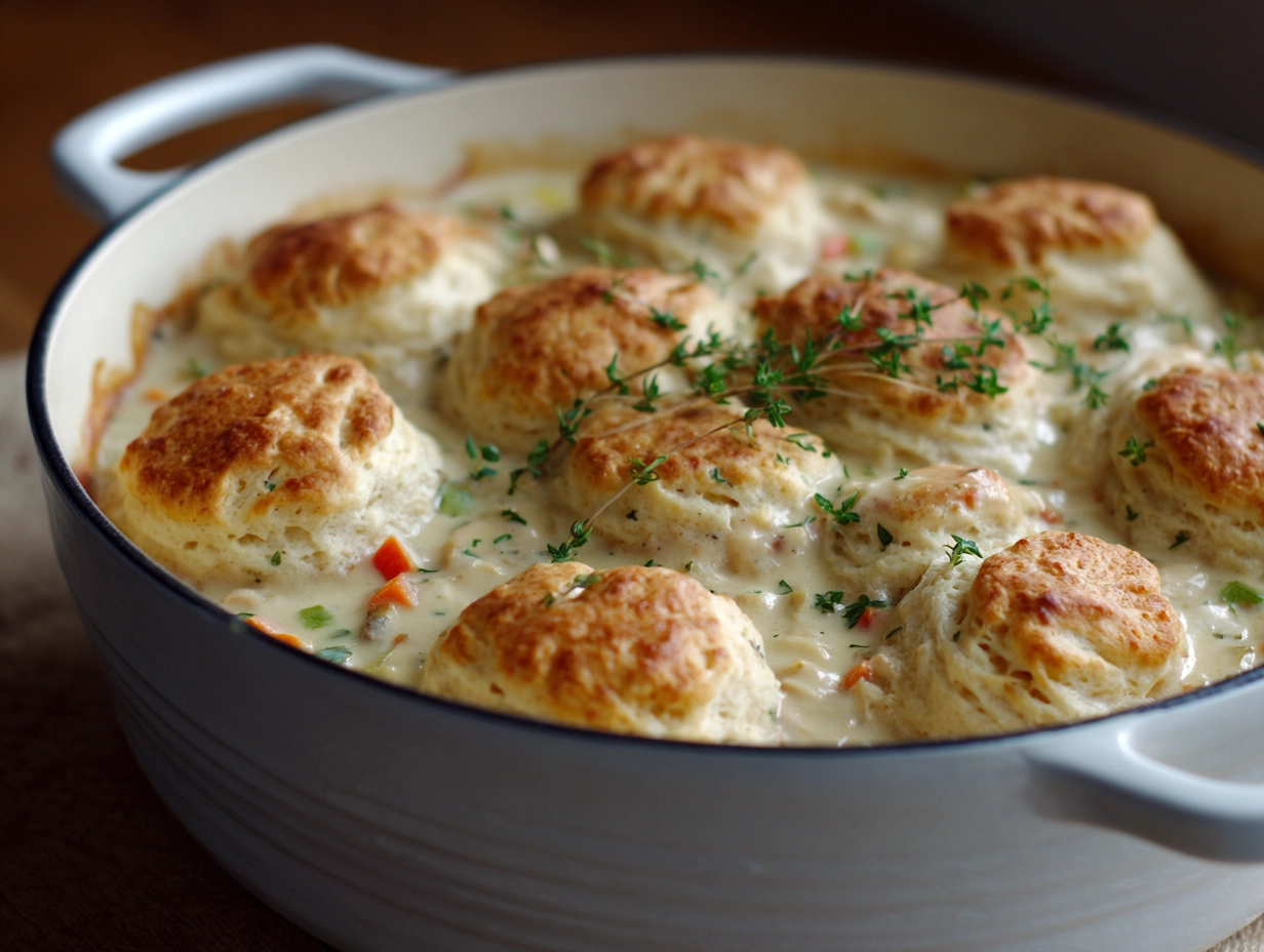 Creamy Chicken and Biscuit Casserole Recipe