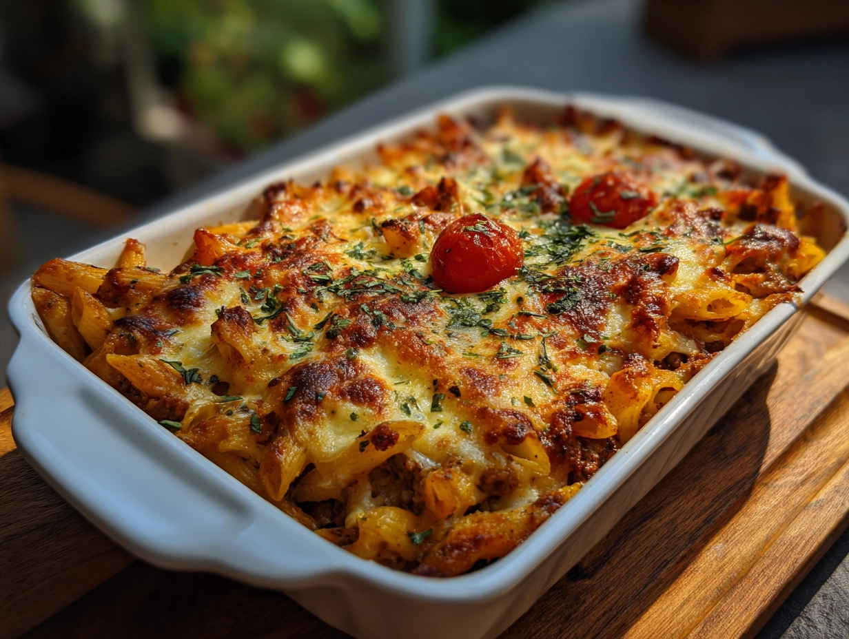 Delicious Cheesy Ziti Pasta Bake Recipe