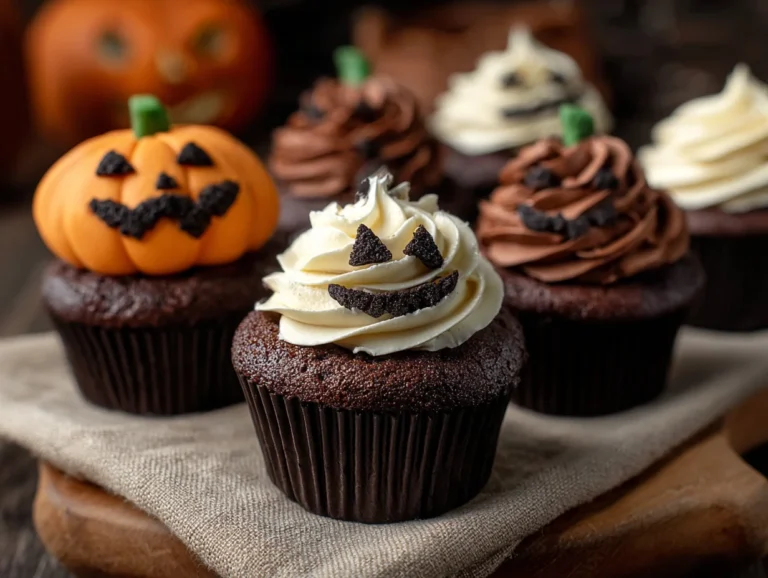 Delicious Halloween Cupcakes Recipe.