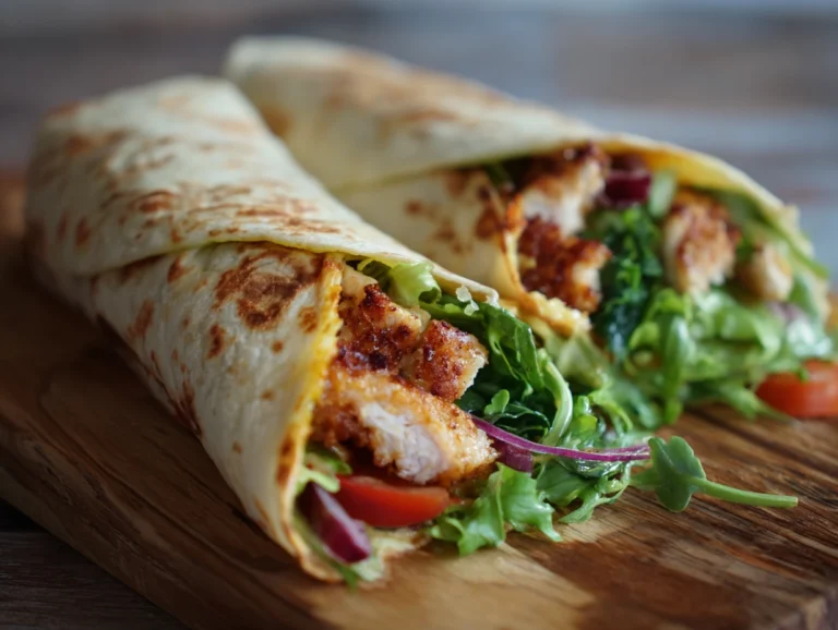 Delicious Homemade Chicken Wraps Recipe..