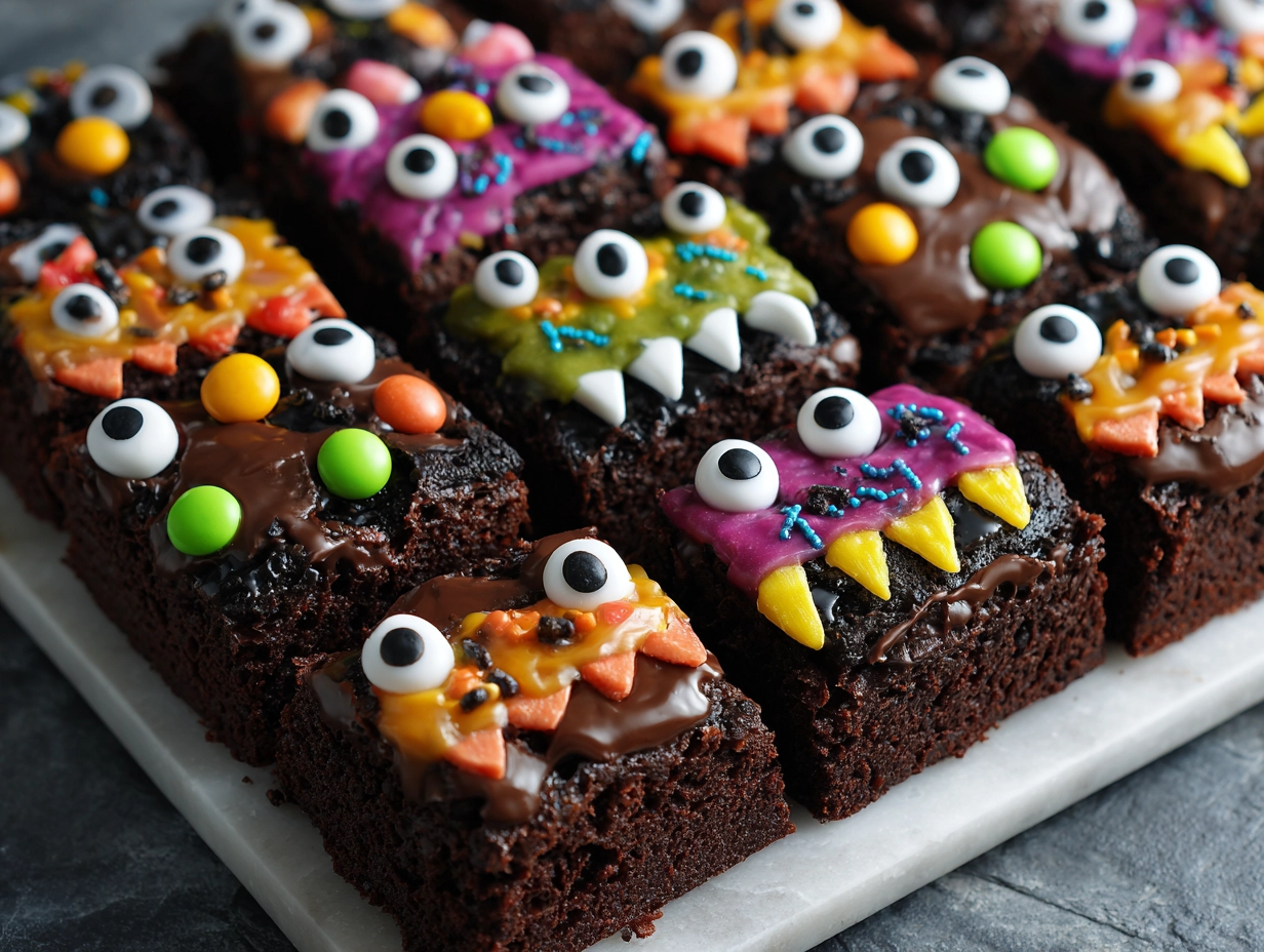Delicious Monster Mash Brownies Recipe