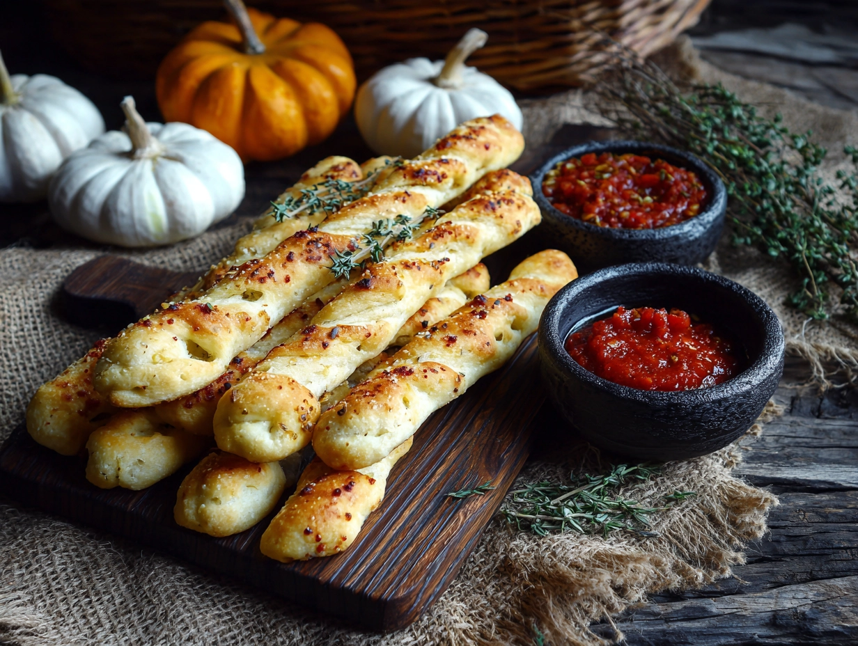 Finger Breadsticks Halloween