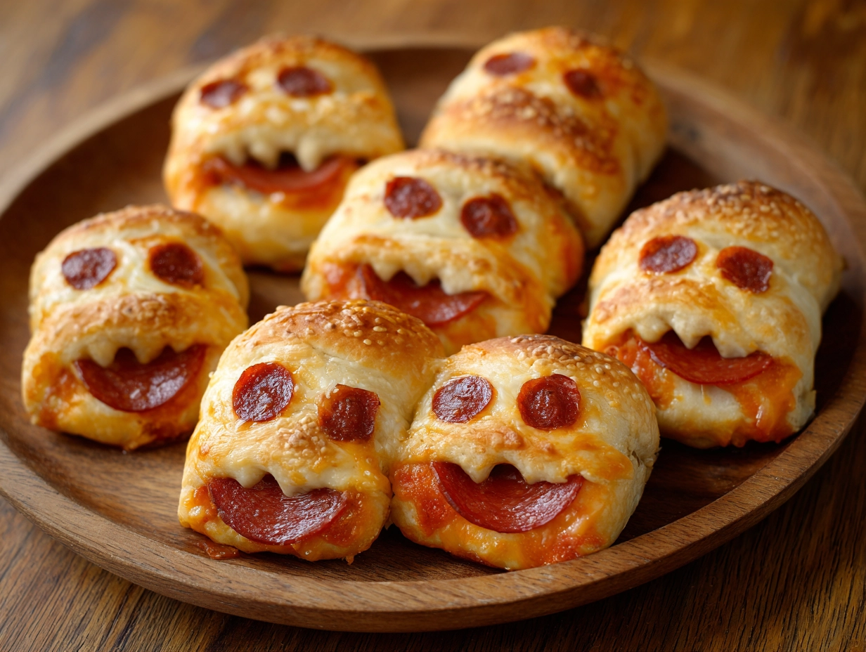 Halloween Pepperoni Rolls.