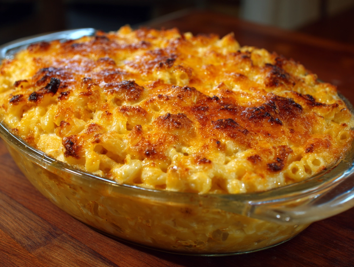 Homemade Baked Mac and Cheese Recipe.
