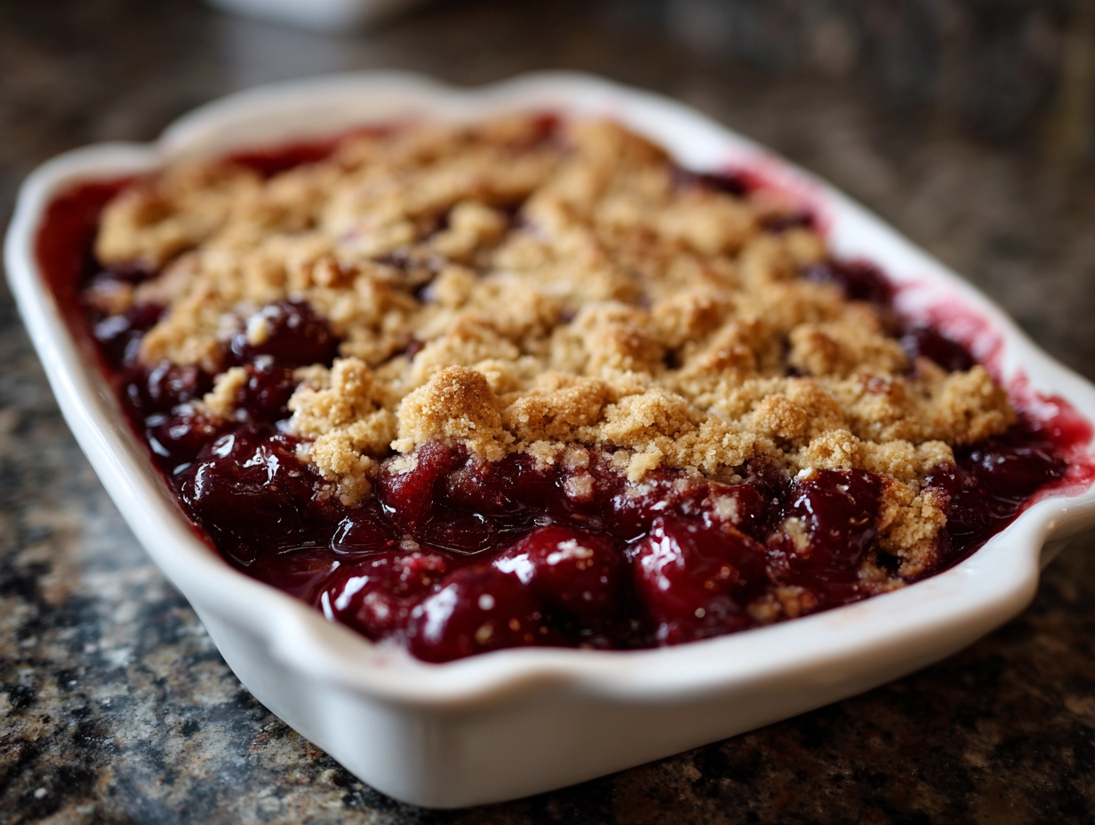 Homemade Cherry Dump Cake Recipe..