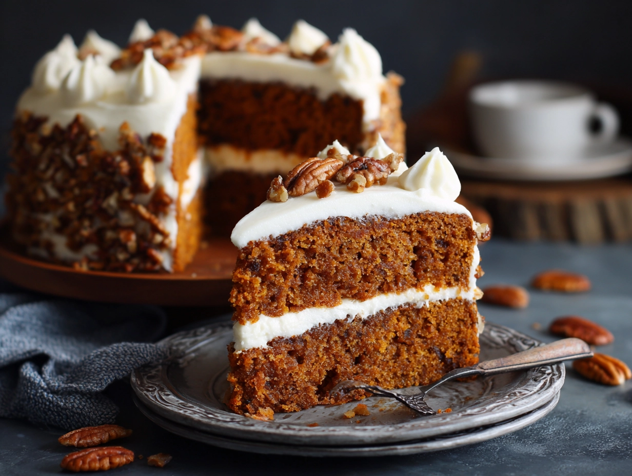 Homemade Pumpkin Spice Cake with Cream Cheese Frosting