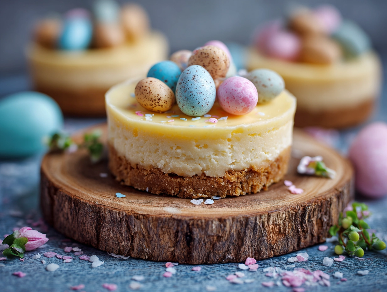 Mini Easter Egg Cheesecakes recipe
