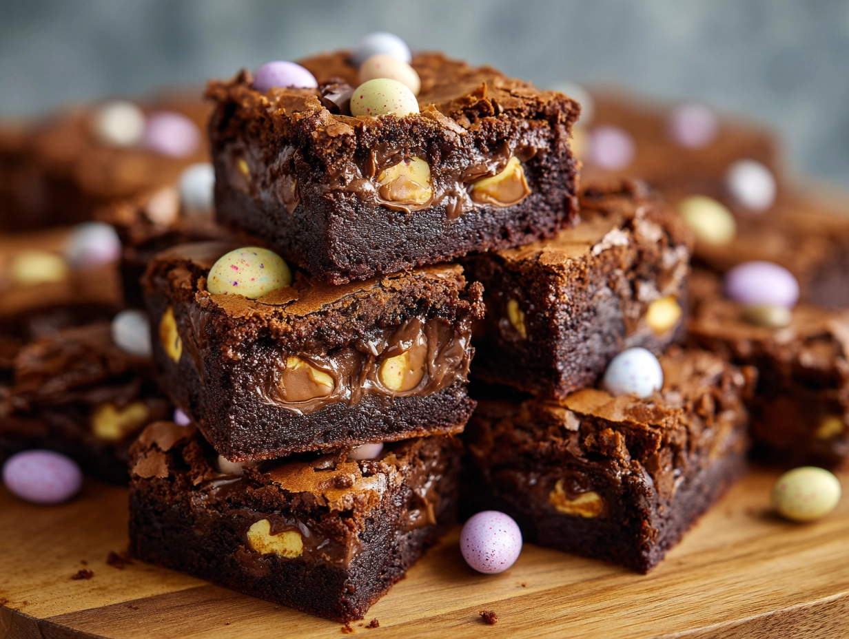 Mini Egg Nutella Brownies recipe