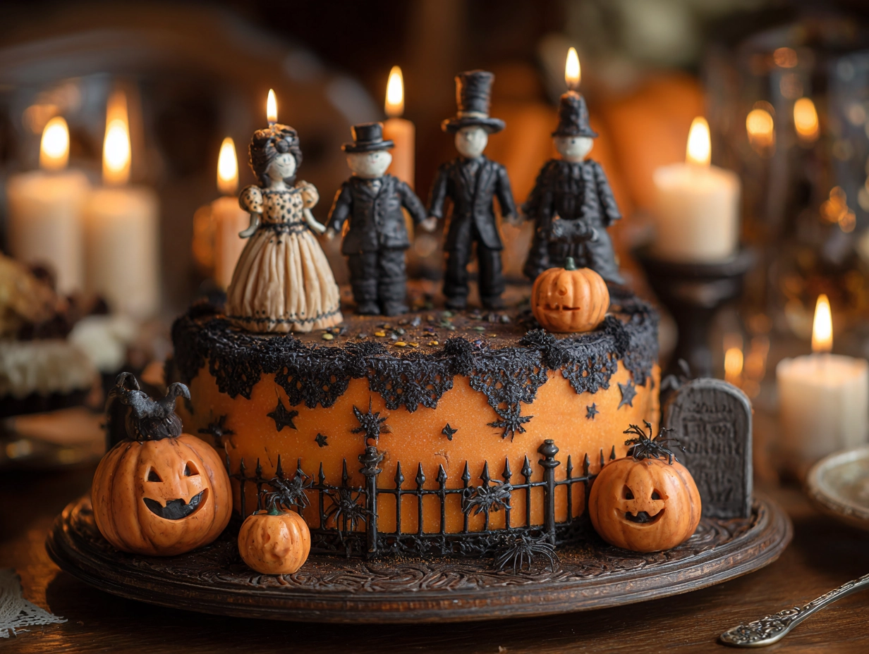 Perfect Halloween Vintage Style Cake Recipe.
