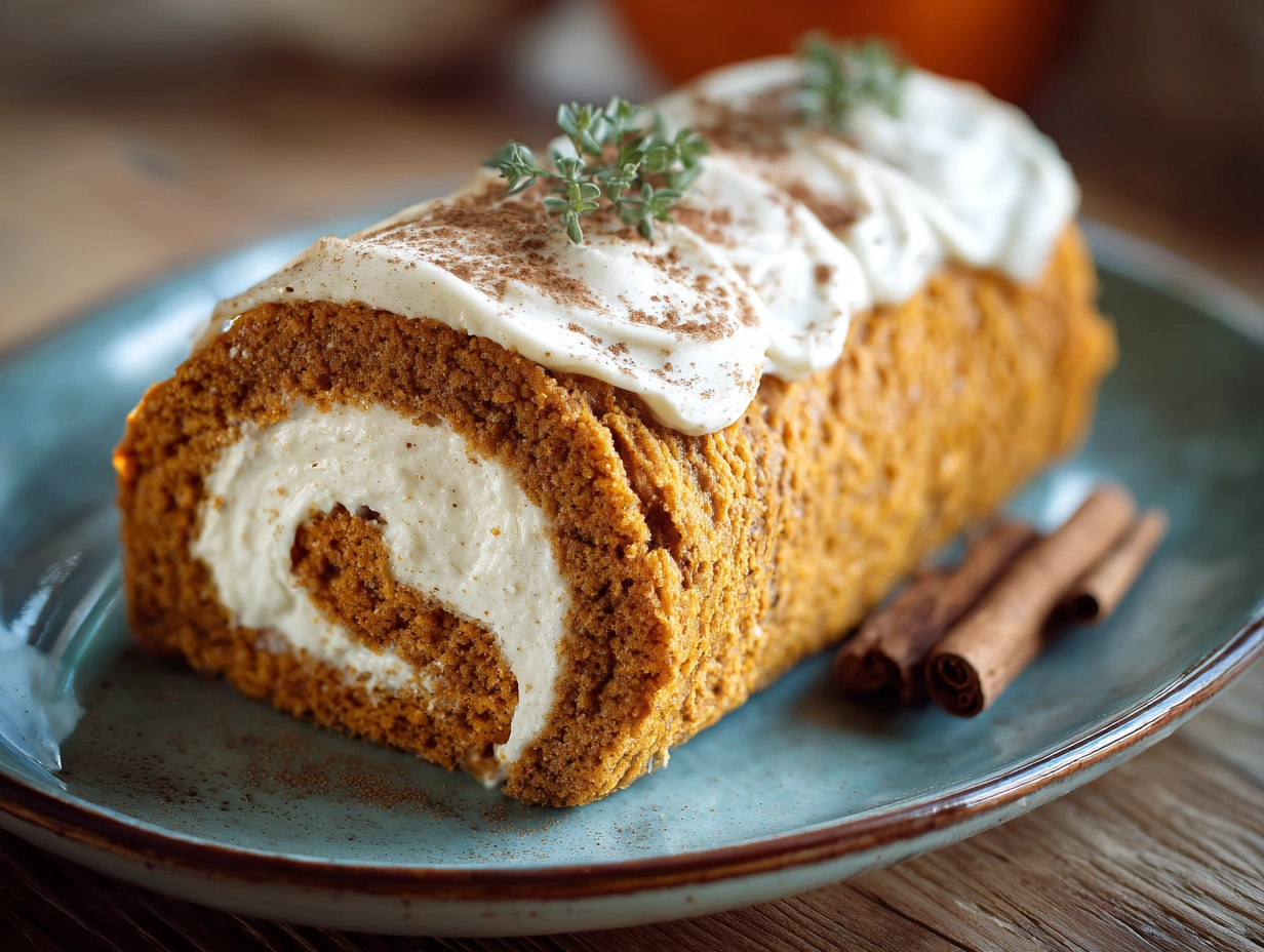 Pumpkin Roll Cake