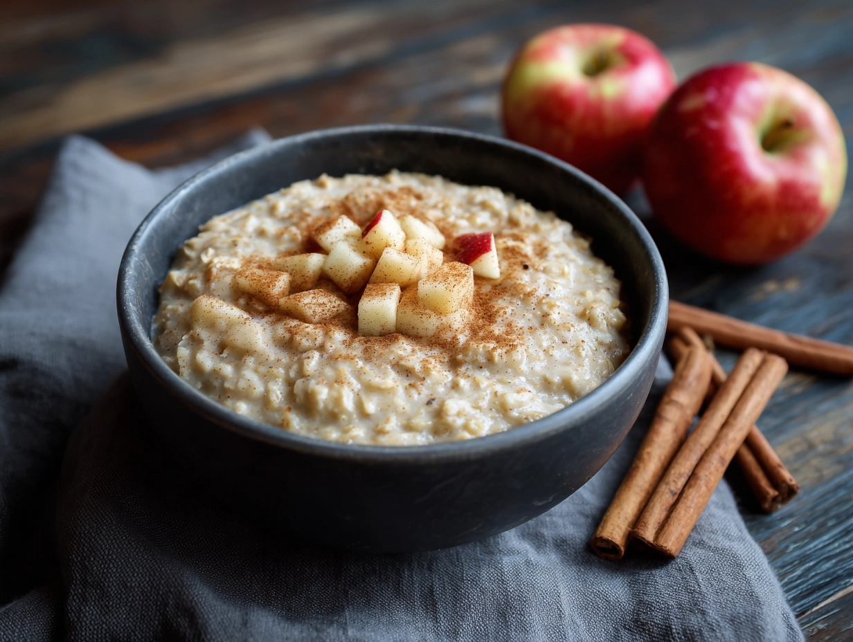 Quick Healthy Apple Cinnamon Oatmeal Recipe