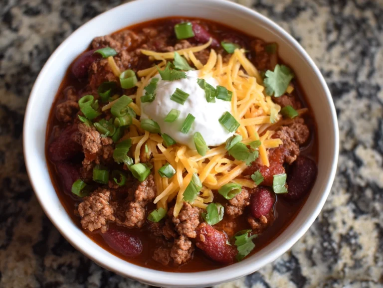 Quick and Easy Crockpot Cowboy Chili Recipe