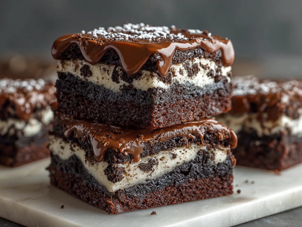 Simple Homemade Oreo Brownies Recipe.