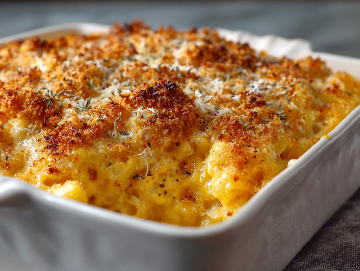 Southern Baked Macaroni & Cheese Recipe.